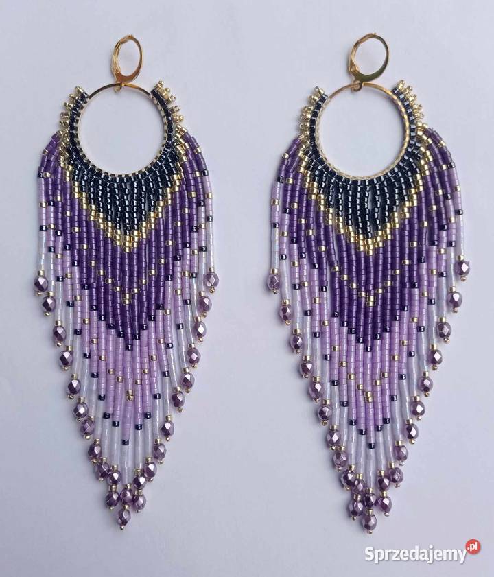 KOLCZYKI KORALIKOWE DWA KOŁANA KOLE Warszawa