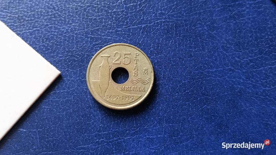 Stare monety 25 peset 1997 Hiszpania Antyki, Sztuka, Kolekcje Lesko sprzedam