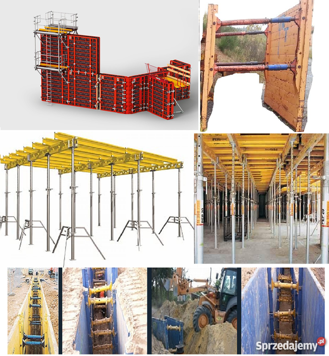 WYNAJEM Szalunki do wykopów KRINGS 3x24 KS60 SBH mazowieckie Warszawa