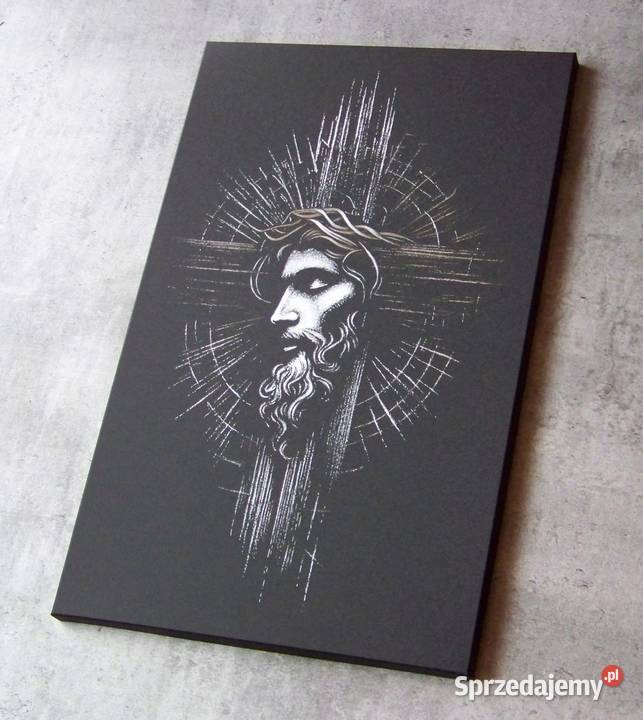 Jezus Chrystus Ręcznie grawerowany obraz na