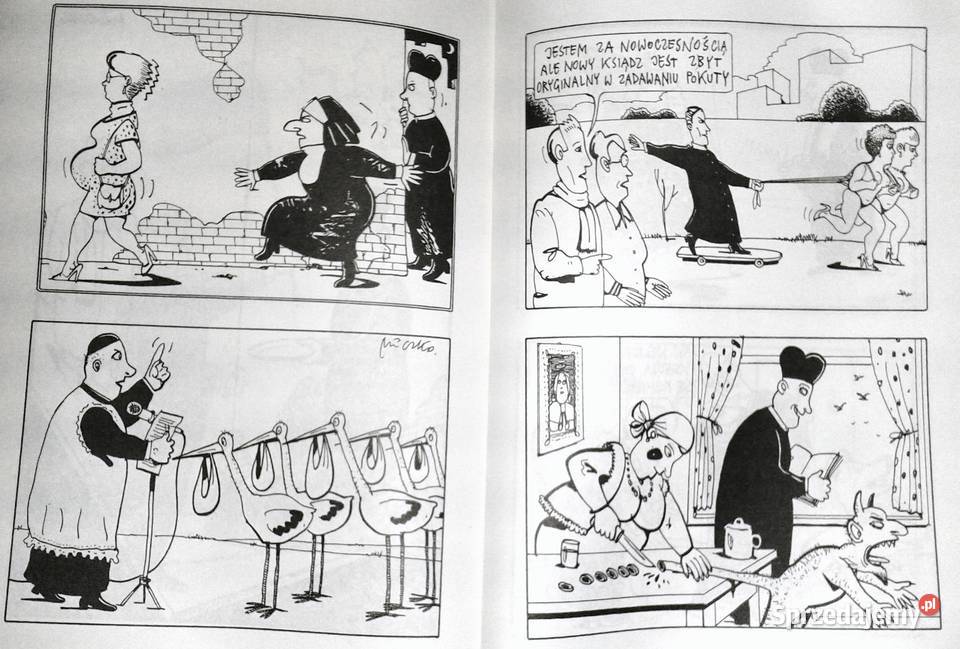 Czy Bóg ma poczucie humoru Andrzej Mleczko Książki i Podręczniki Chełm