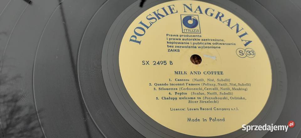 Milk And Coffepłyta winylowa winyl winyl płyta winylowa Tuszkowo