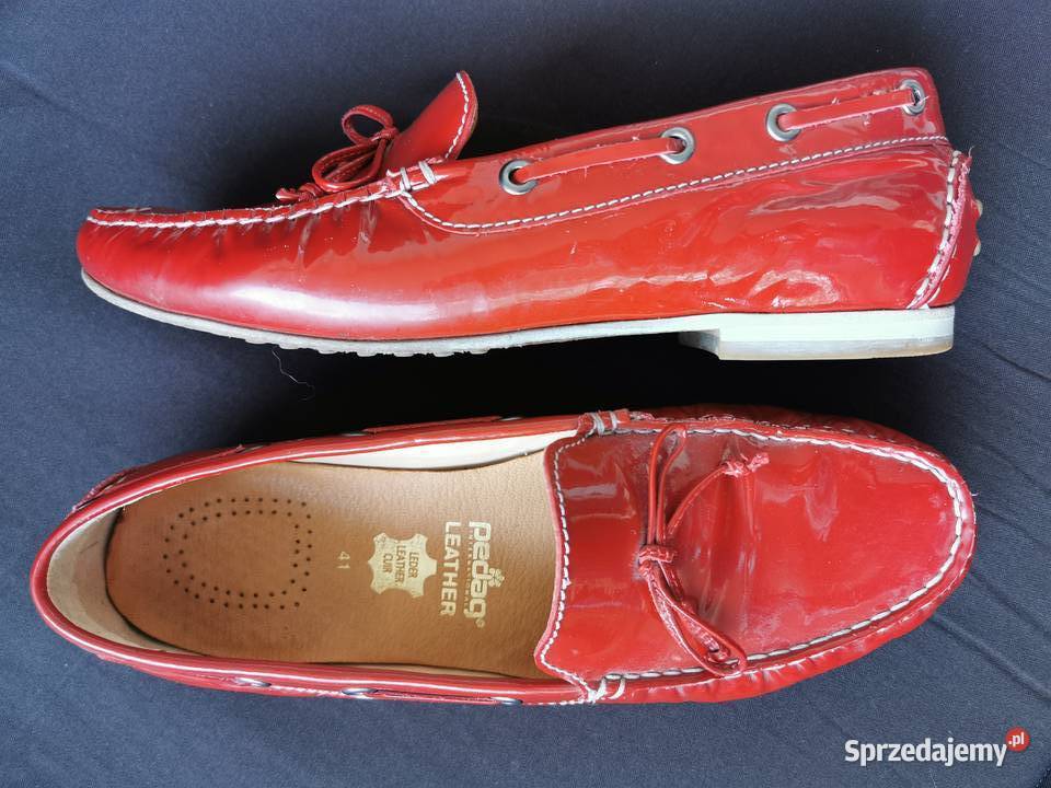 Buty SIOUX 41 Skóra naturalna lakierowana Super czerwony sprzedam