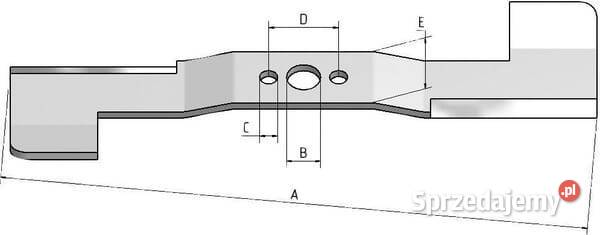 Nóż kosiarki 48 1759055YP Do maszyn uprawowych