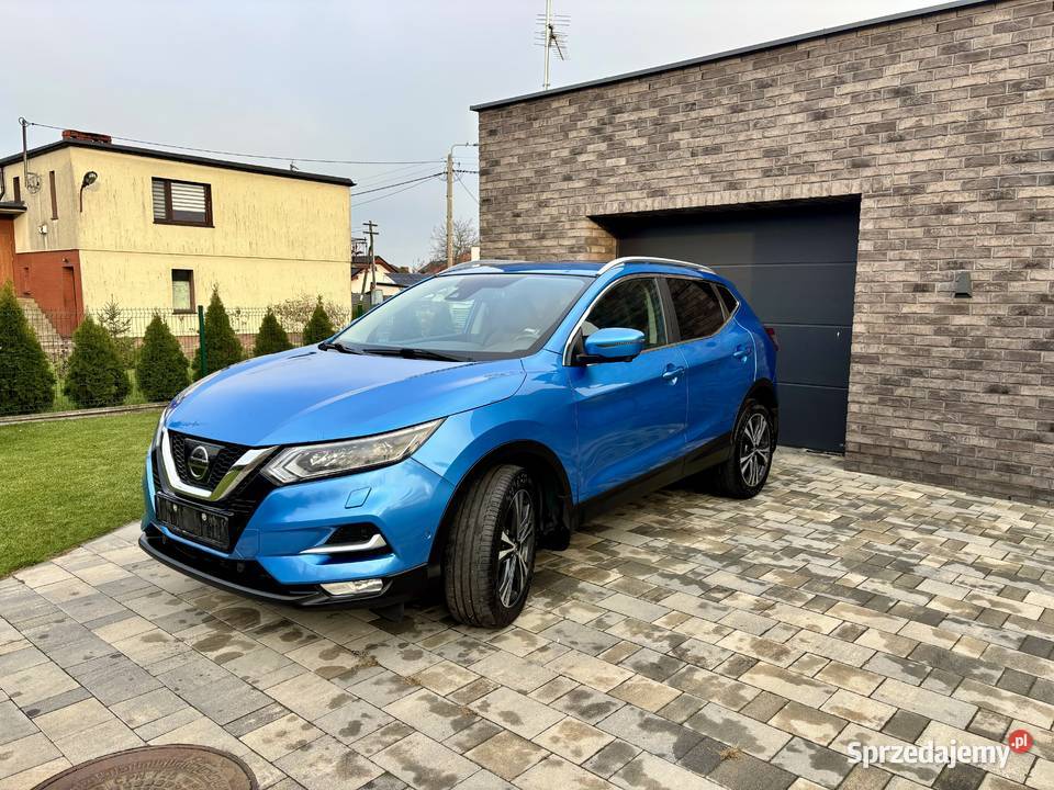 Nissan Qashqai 12 115hp błękitny bezwypadkowy sprowadzony Słupca