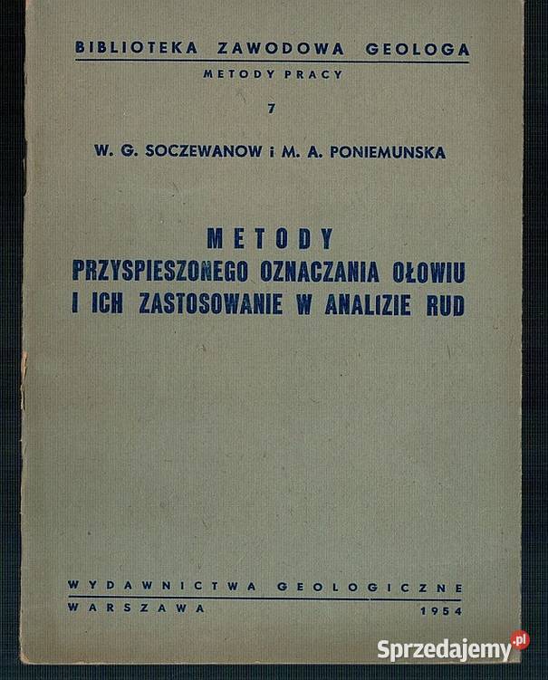 METODY PRZYSPIESZONEGO OZNACZANIA OŁOWIU I ICH Radom