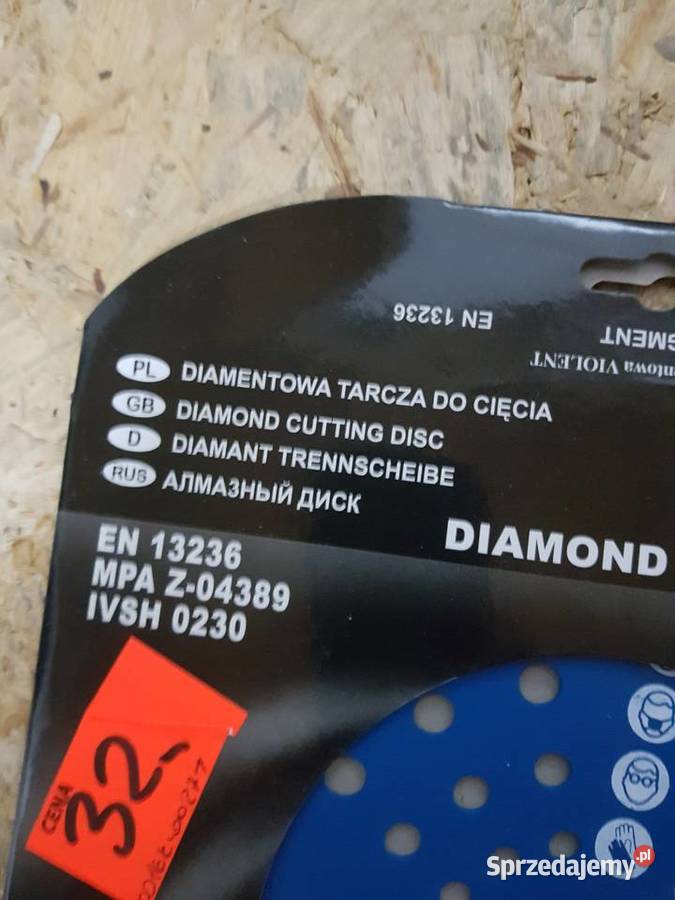 Tarcze segmentowe diamentowe do betonu 230mm wielkopolskie Głogowa