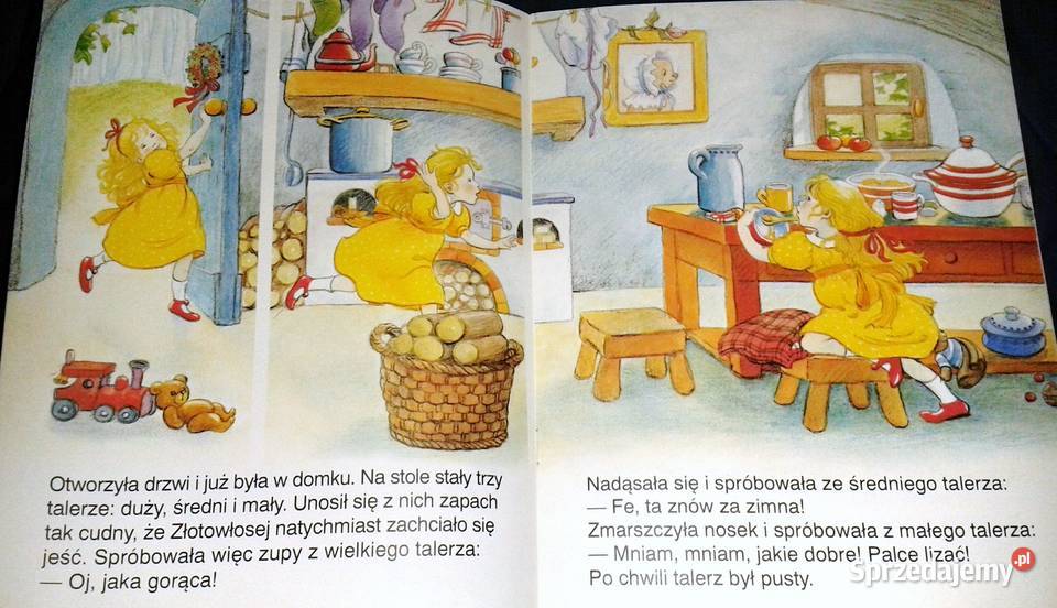 Złotowłosa i trzy niedźwiadki Bajki na dobranoc lubelskie Chełm sprzedam