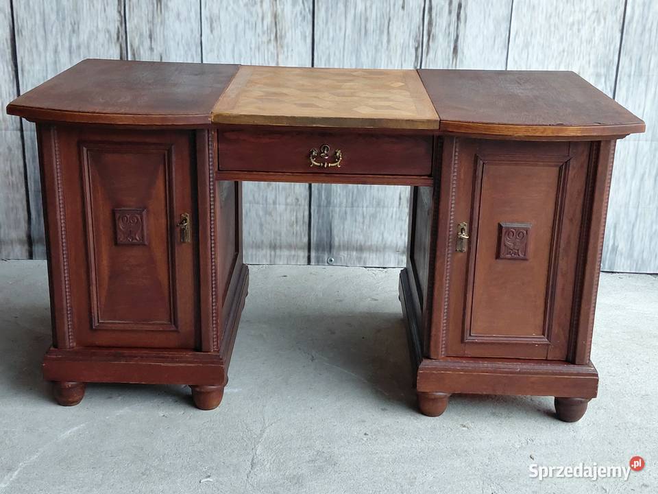 stylowe biurko drewniane antyk 289 Byczyna