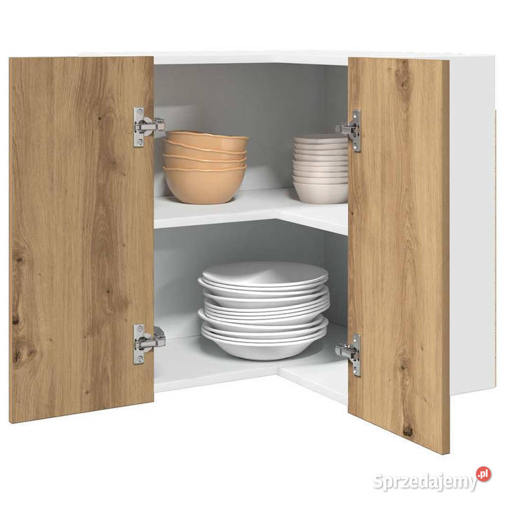 Wisząca szafka narożna dąb artisan 57x57x60 mazowieckie Warszawa