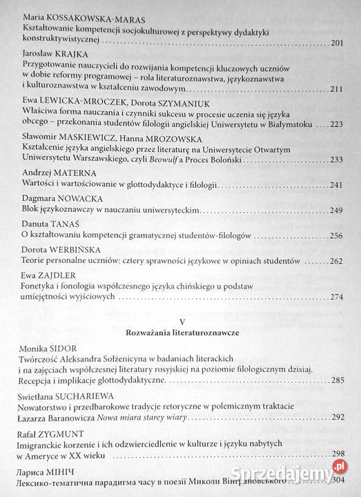 Literaturoznawstwo językoznawstwo i miękka lubelskie
