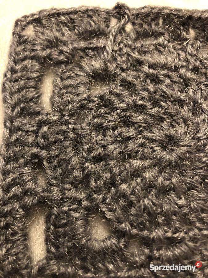 Kwadraty babunina szydełku plednarzutapoduszka Zegrze