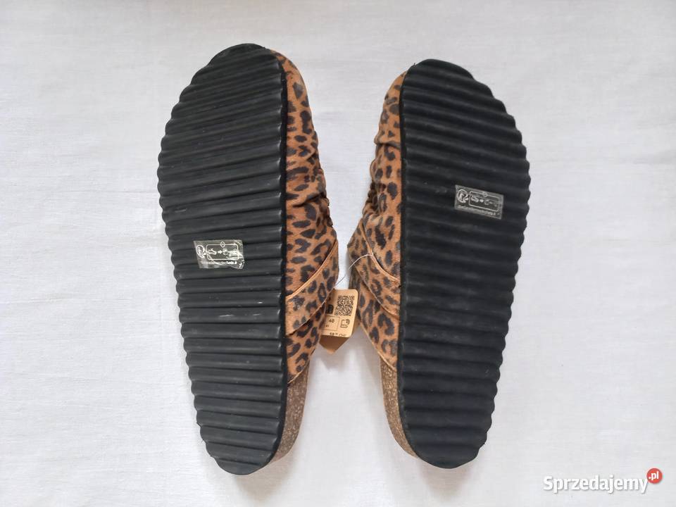 Buty damskie Klapki PANTERKA Chodaki Mule r 4041 podlaskie Białystok