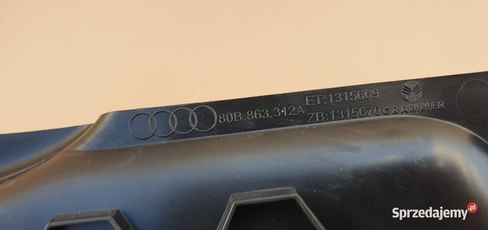 AUDI Q5 OSŁONA BOCZNA KONSOLI TUNELU 80B863312 lubuskie Trzciel sprzedam