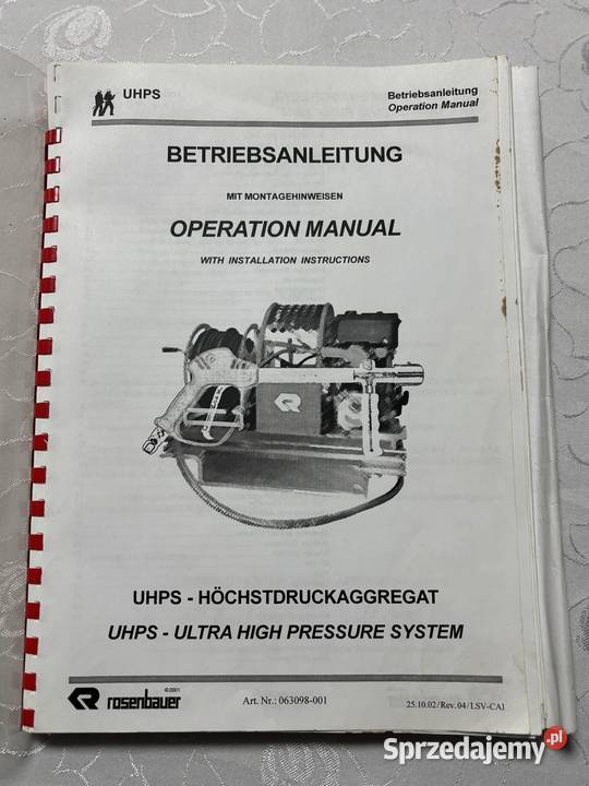 Agregat Wysokociśnieniowy Biznes i Przemysł Przywory