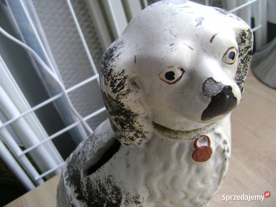 Starocie z PRL PSY Figurka ceramiczna pomorskie