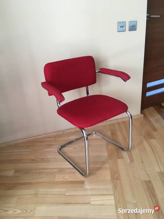 Fotelkrzesło Bauhaus chrom rurowe mebloft mazowieckie Warszawa