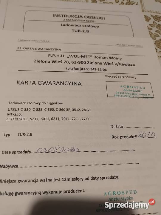 Chwytak do beli na euro ramke Wymysłów