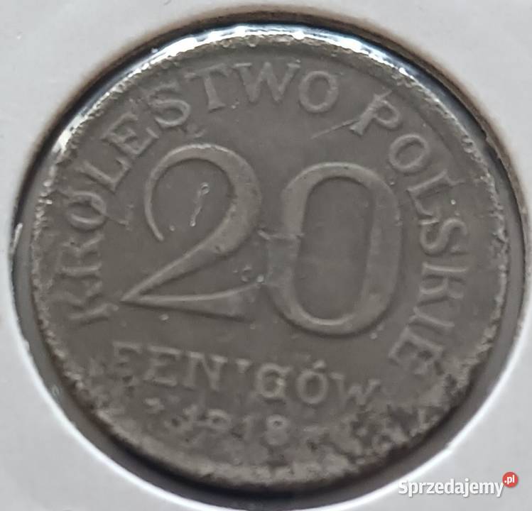 20 Fenigów Królestwo Polskie 1918 r Konin