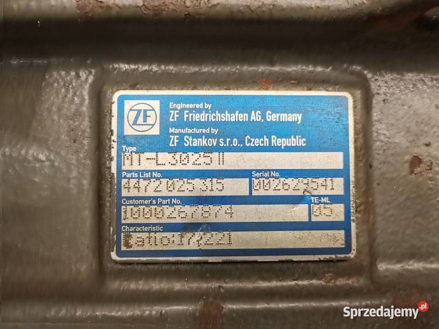 Układ planetarny ZF MT L3025 Weidemann 4070 wielkopolskie Wilkowo
