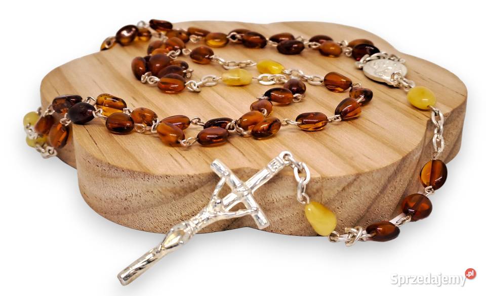 Różaniec z bursztynu BURSZTYN BAŁTYCKI 1268 Dewocjonalia Warszawa
