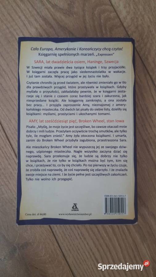 Katarina Bivald Księgarnia spełnionych marzeń Rok wydania 2014 Serock