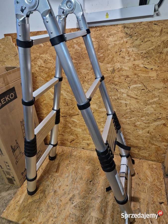 Drabina teleskopowa aluminiowa przegubowa 5m 150 Głogowa