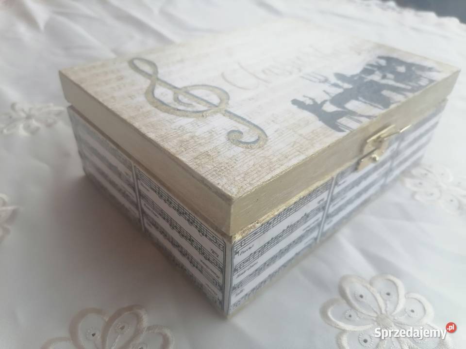 szkatułka świecznik muzyka kultura Dekoracje i ozdoby Sierpc sprzedam