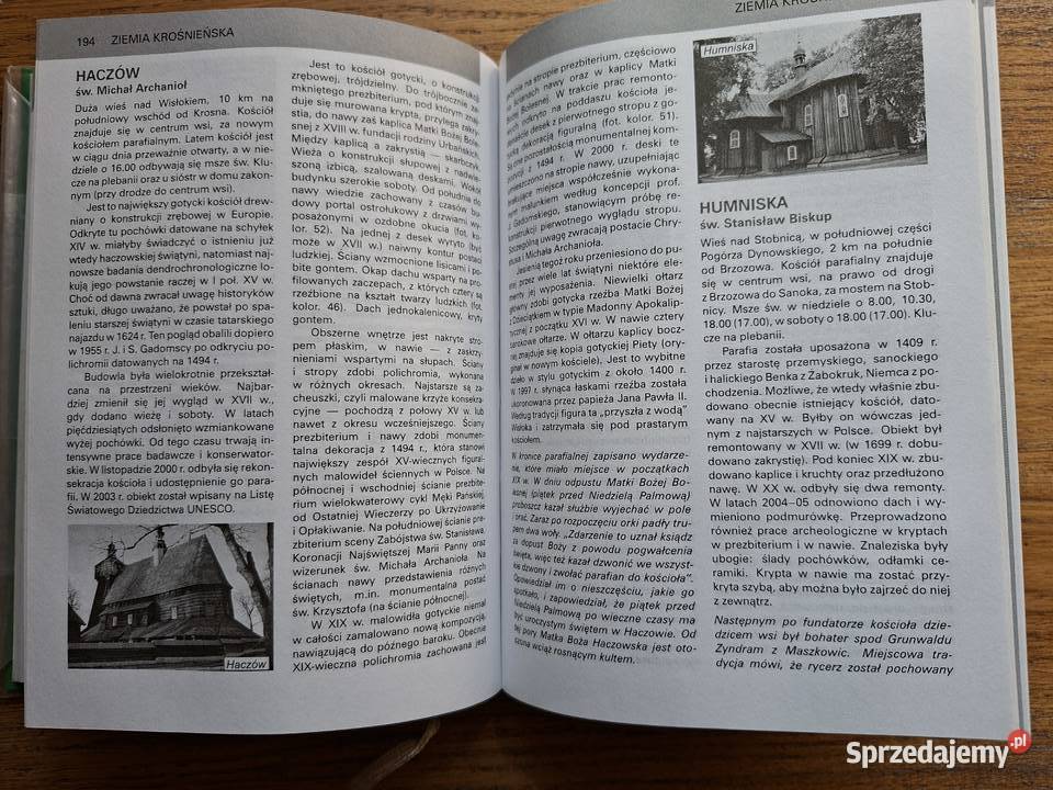 Kościoły drewniane Karpat Polska i Słowacja Mapy i przewodniki małopolskie Kraków sprzedam