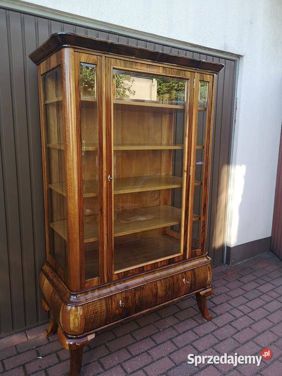 Witryna Serwantka ARTDECO Orzech Politura Stara Swarzędz