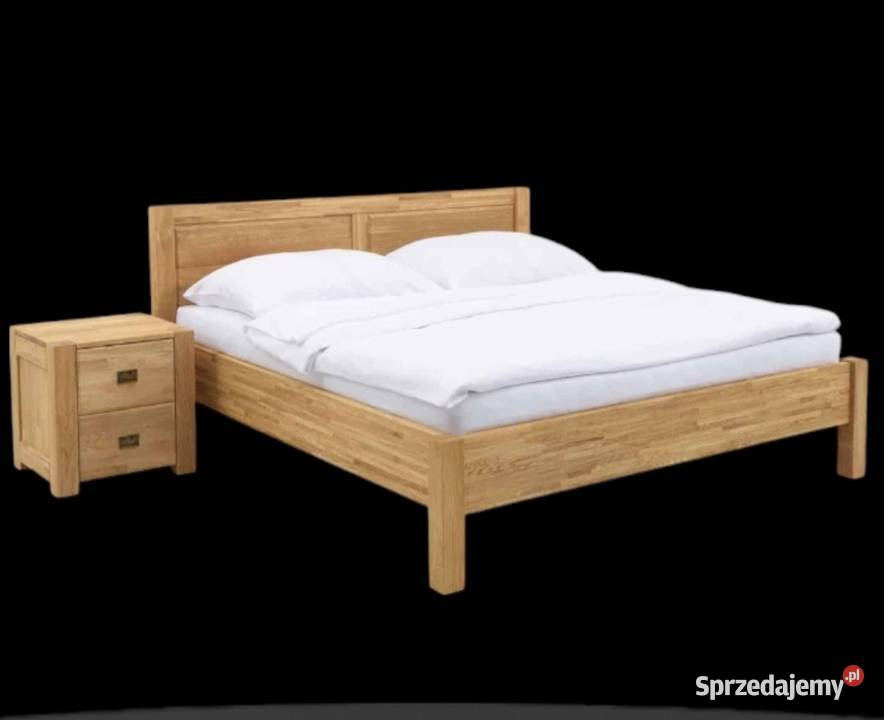 Łóżko dębowe stolik nocny 2x pomorskie Czersk sprzedam