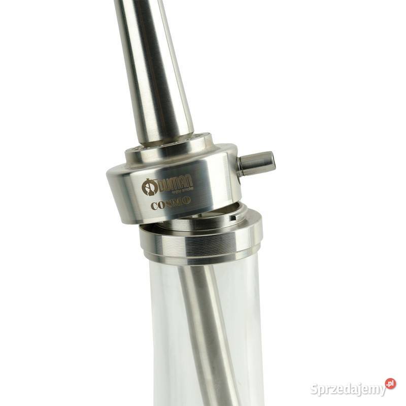 Oduman Cosmo Hookah Silver Body Clear Glass Łódź