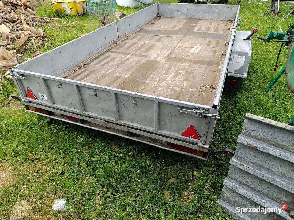 Przyczepa samochodowa do busa ciężarowa laweta burtowe Stary Sącz