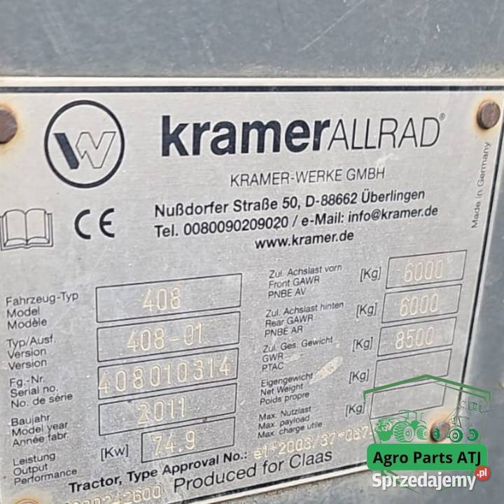 Claas Scorpion 6030 CP PartsCzęści Ciechanowiec