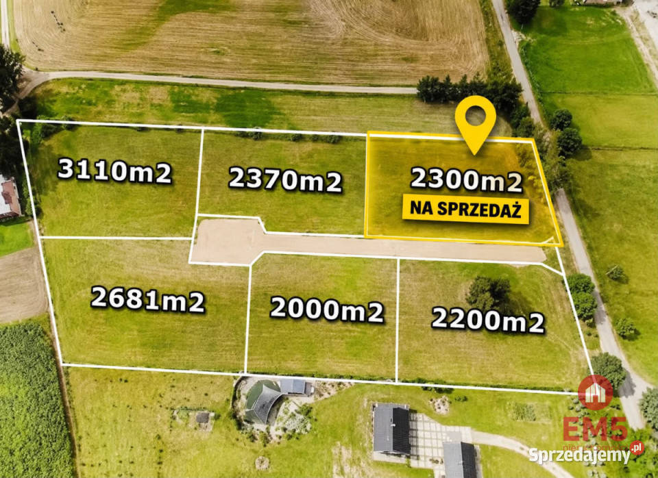 Do sprzedaży działka Przejma Wysoka 2300m2