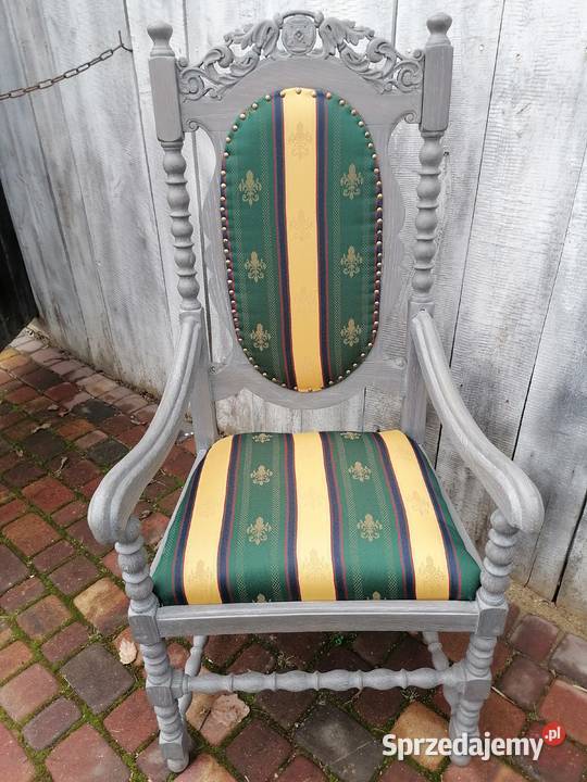 Fotel dębowy gdański Wąwolnica