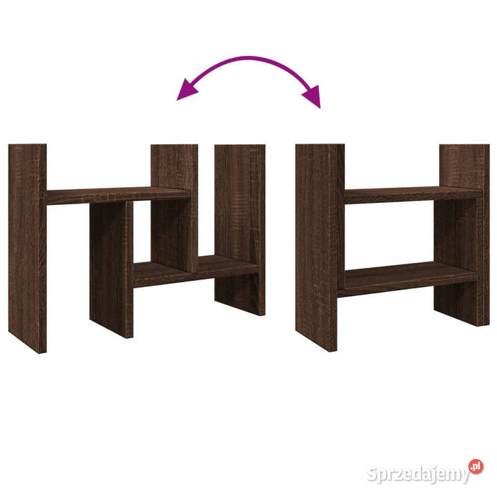 Organizer na biurko brązowy dąb 345x155x355 Warszawa