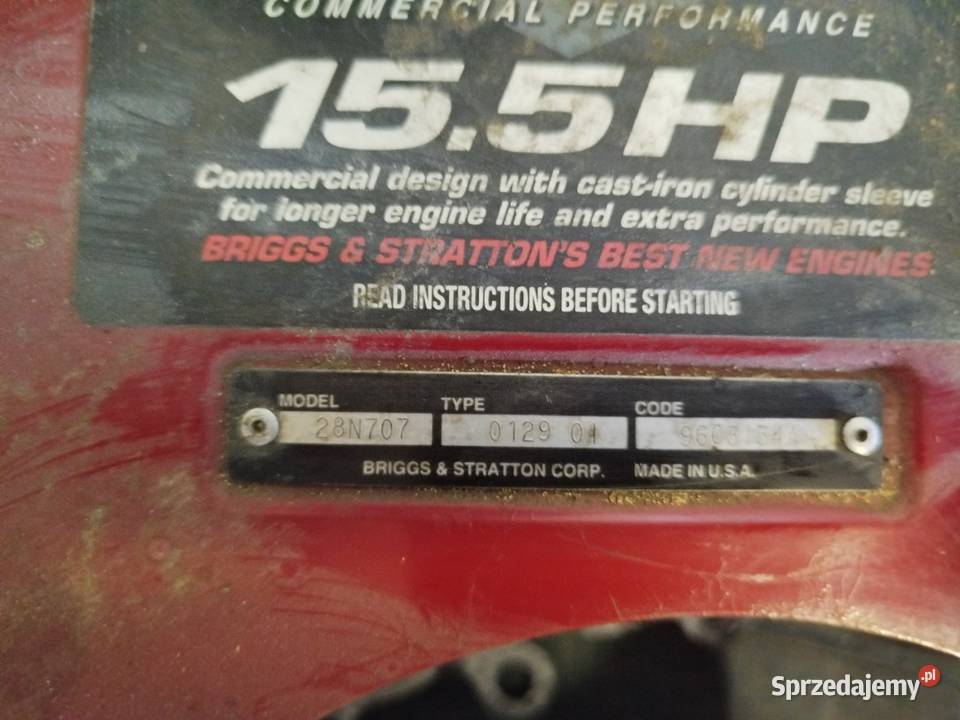 Silnik części briggs stratton 155 hp Cyców
