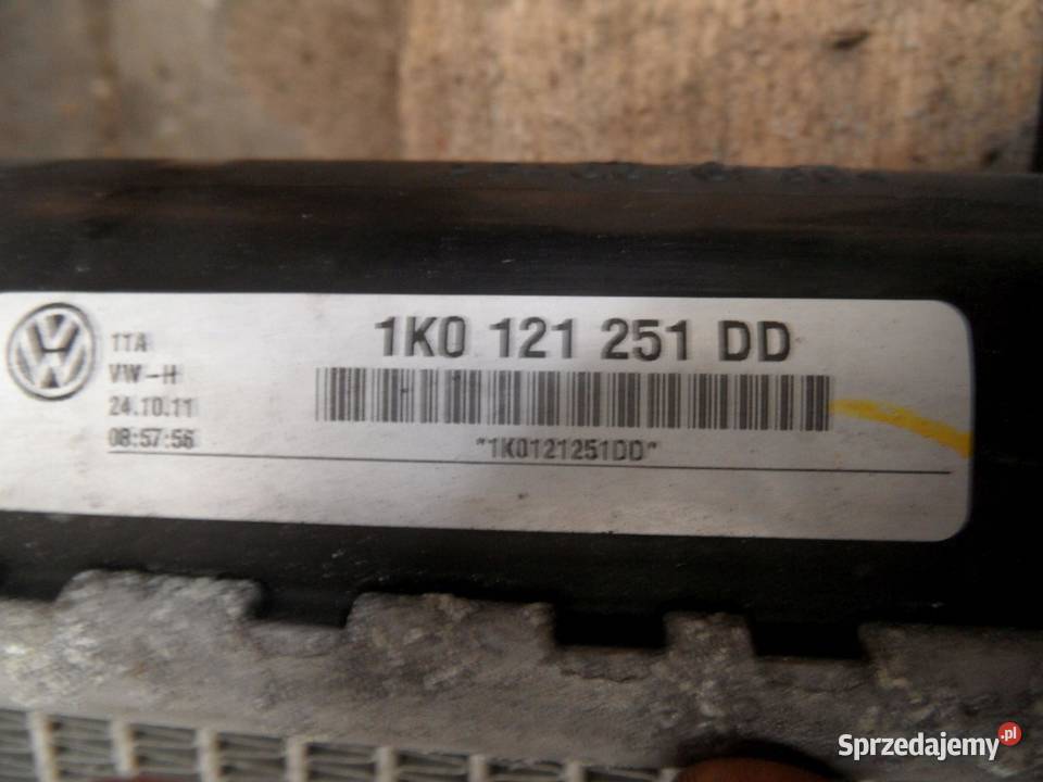 VW GOLF PLUS 16 TDI 12r chłodnica wody osobowe