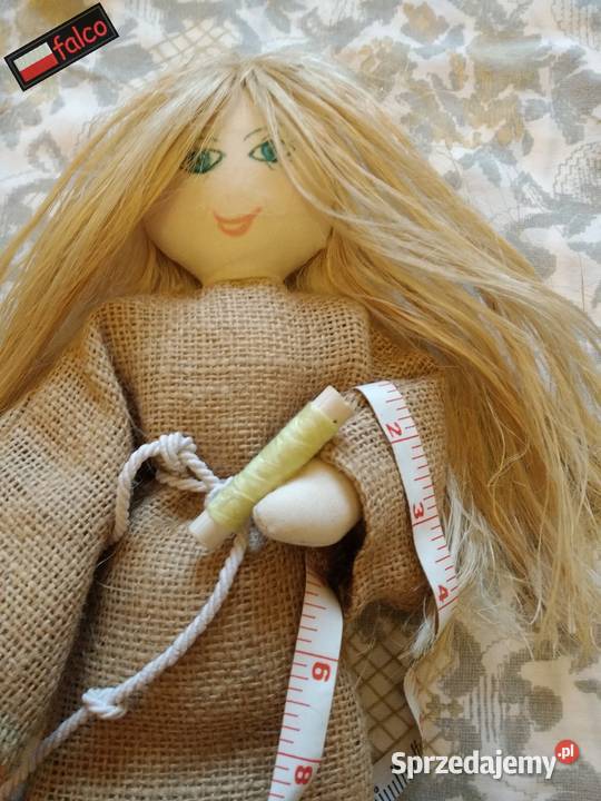 2x Lalka Anielica Krawcowa piękna naturalna len Dekoracje i ozdoby Dom i Ogród Warszawa