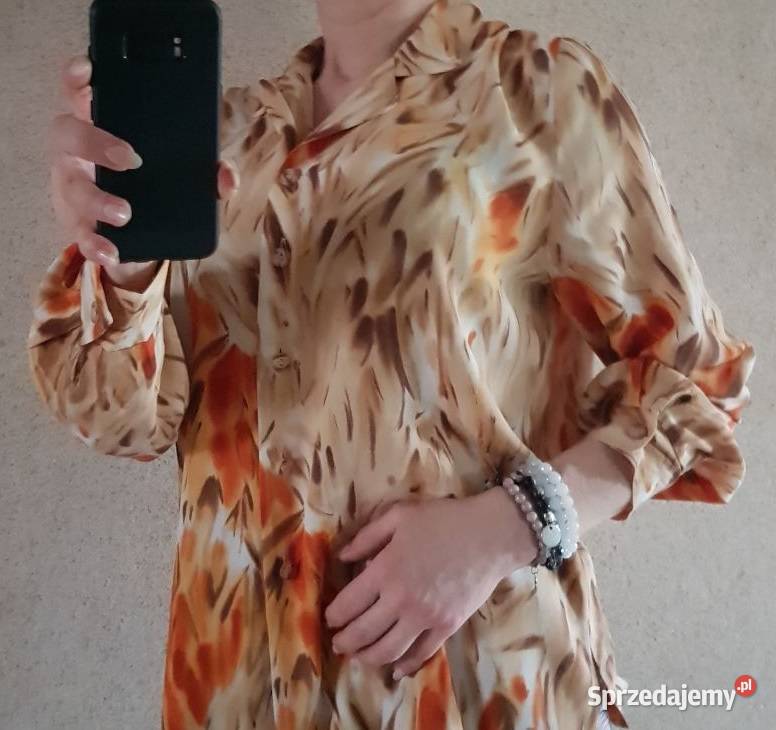 bluzka koszula zwiewna kobieca oversize długi Kielce sprzedam
