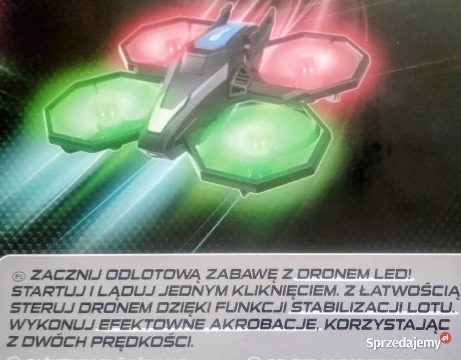 Dron światła LED Elefun akrobacje stabilizacja 8 lat+ Giżycko sprzedam