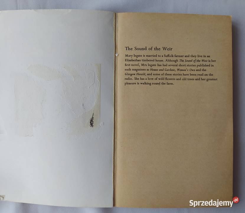 THE SOUND OF THE WEIR Mary Ingate podlaskie