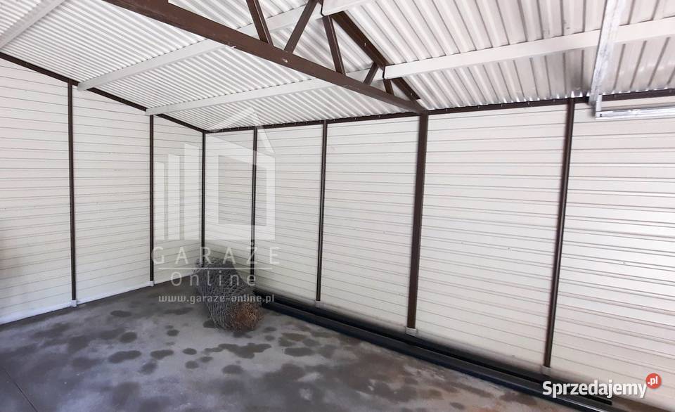 GARAŻ BLASZANY 9m x 7m dwuspad 2x Brama 2x drzwi 63m2 Wrocław
