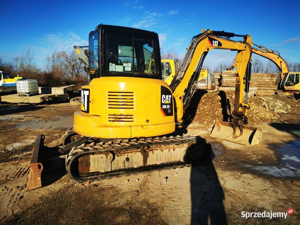Cat 305 E 2 Koparka gasienicowa Pług Nowe Gumowe Rok produkcji 2019 Cieszyn sprzedam