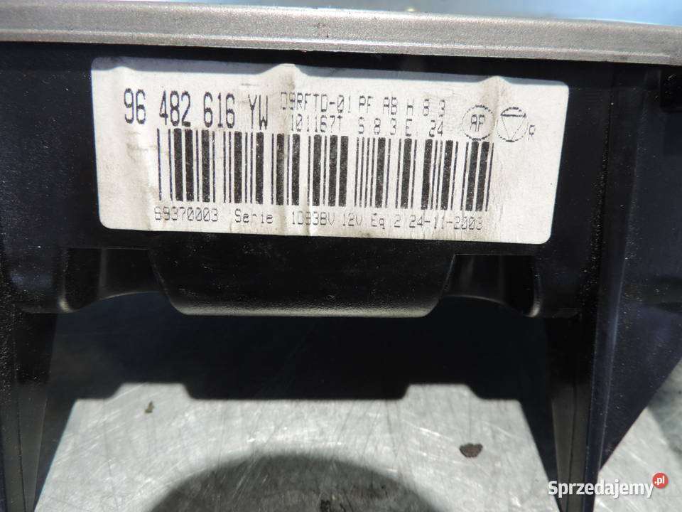 PEUGEOT 406 PANEL NAWIEWU LIFT 96482616YW Wyposażenie wnętrza Nowy Sącz