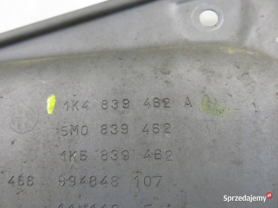 PODNOŚNIK SZYBY PRAWY TYLNY VW GOLF V 1K4839462A osobowe