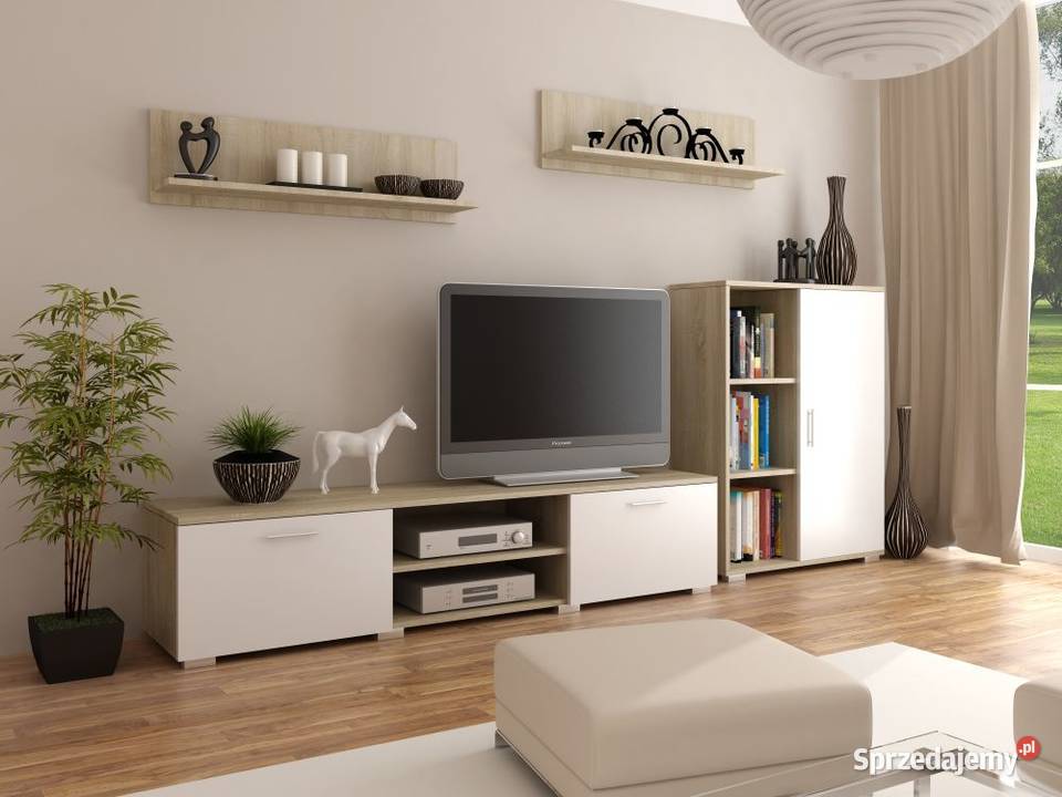 Meble do salonu kawalerki Niska Meblościanka łódzkie Łódź