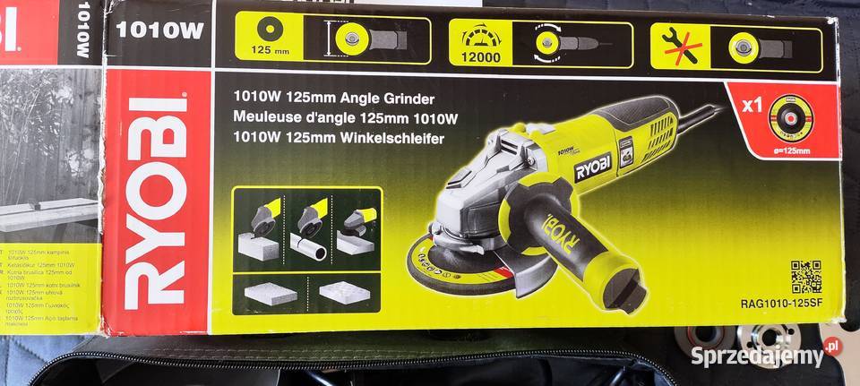 Nowa szlifierka kątowa Ryobi 1000w Szlifierki kątowe Łódź