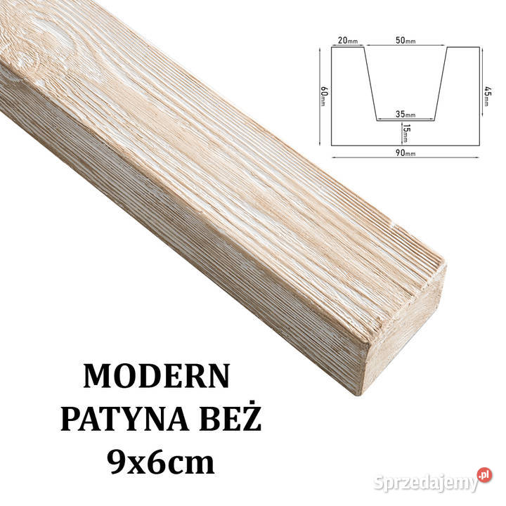 Belka Modern 9x6 Patyna Beż Panele dekoracyjne małopolskie Gdów